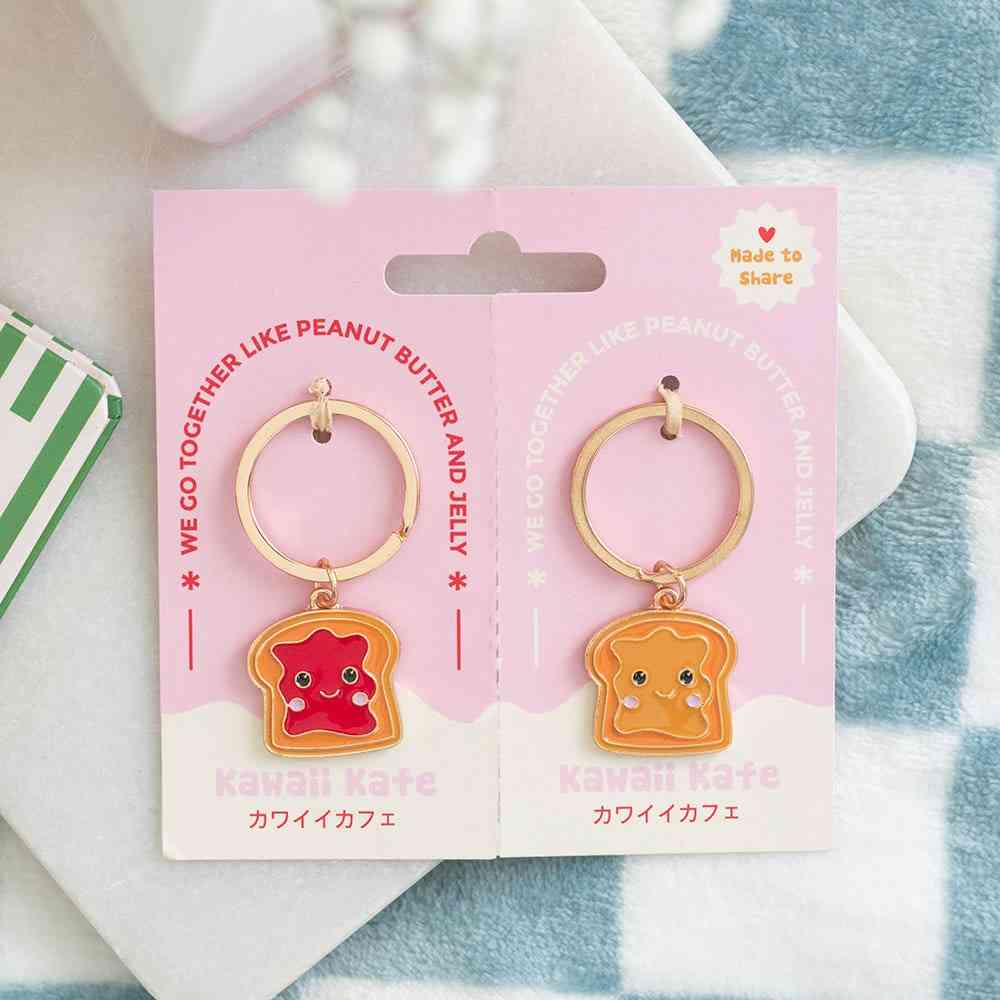 Something Different - Set of 2 Peanut Butter and Jelly Keychain - Multicolours